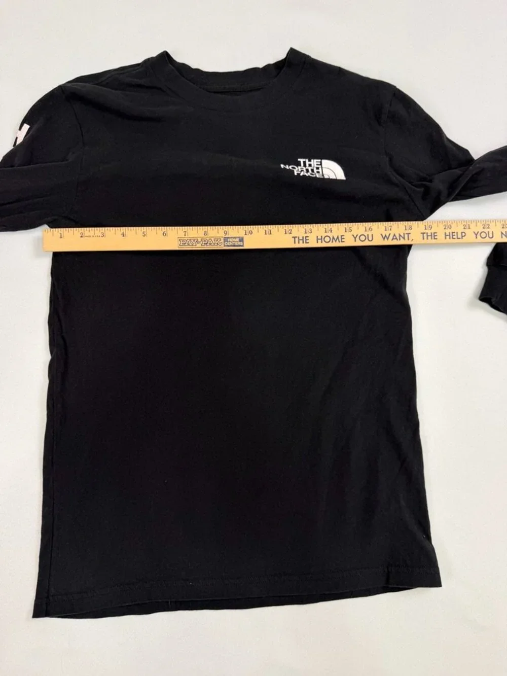The North Face Black Long Sleeve Logo Tee S